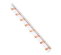 EBTOOLS Circuit Breaker Buss Bar Block Block Pure Copper avec Coque en PVC pour les écoles, les Hôpitaux, les Hôtels et l'utilisation à Domicile - 6 Canaux (8 voies)