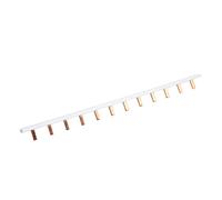 EBTOOLS Circuit Breaker Buss Bar Block Block Pure Copper avec Coque en PVC pour les écoles, les Hôpitaux, les Hôtels et l'utilisation à Domicile - 6 Canaux (12 Voies)