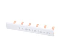 EBTOOLS Circuit Breaker Buss Bar Block Block Pure Copper avec Coque en PVC pour les écoles, les Hôpitaux, les Hôtels et l'utilisation à Domicile - 6 Canaux (6 voies)