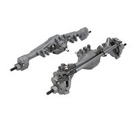 EBTOOLS CNC Aluminium Oy RC Car Assies Arrière Ont Set pour Axial SCX10II, RGT 86100, Gen8 - Améliorer Les Performances et la stabilité (Grey)