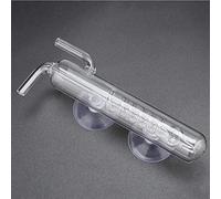 EBTOOLS Comptoir à Bulles d'aquarium en Verre Transparent élevé avec Tasse à Vent pour Surveillance du CO2 et Jauge de Poisson Précise