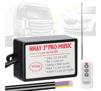 EBTOOLS Contrôleur de Klaxon de Voiture Premium avec 8 Effets Sonores Personnalisés Remote Contrôle 12-24V Compatibilité pour Les Voitures Trucks Boats Design Easy Installation (10 Sons)