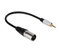 EBTOOLS Convertisseur de Câble Adaptateur Mâle de 3,5 Mm Mâle à XLR pour Les Casques, Guitares et Mélangeurs - 0. Câble Stéréo