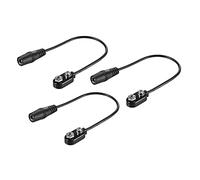 EBTOOLS Convertisseur de Clamp/Holder de Batterie 3PCS 9V pour Les Effets de Guitare - Connecteur d'alimentation de Fiche de 5,5 Mm × 2,1 Mm (Pack de 3)