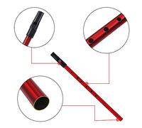 EBTOOLS Copper Traditionnel Irlandais Clé de D avec une Finition Rouge et une Pochette de Stockage Protection pour les Débutants et les Mélomanes (rouge)