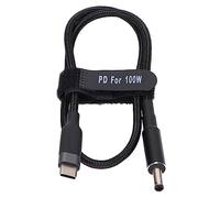 EBTOOLS Cordon d'alimentation pour Ordinateur Portable 100W PD Charge Rapide USB C à 4,5 X 3,0 Mm Câble d'alimentation de la Fiche CC pour la Maison et Voyager (JD0604-1.5 (1,5 mètres))