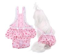 EBTOOLS Coton Pantalon Menstruel Respirant pour Chiens avec Suspense - Taille Moyenne (M)