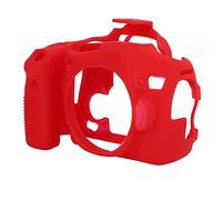 EBTOOLS Couvercle de Boîtier de Caméra de Protection en Silicone pour 70D - et Coque Lavable, Accès Facile à la Batterie, Conception Ergonomique (Rouge)
