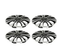 EBTOOLS Couverture de Roue Argentée de Moyeu élégant 4pcs pour Camions de 13 "Voitures - Installation Facile et Performances Améliorées