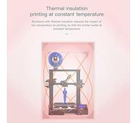 EBTOOLS Couvre-enclos d'imprimante 3D Ignifuge - Isolation Thermique, Stable, Compatible avec les Séries ENDER-3/5 et CR-10 (Petit)