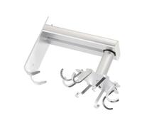 EBTOOLS Crochets de Cuisine Rotatif - Cintres de Cuisine en Aluminium Fort avec Rotation à 360 Degrés pour une Organisation Facile et un Décor élégant (SILVER)