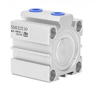 EBTOOLS Cylindre à Double Action en Alliage en Alliage en Aluminium SDA32 avec Assemblage sécurisé et Options Polyvalentes pour les Composants Pneumatiques (SDA32X10)