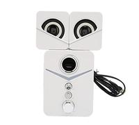 EBTOOLS D? 221 Conférencier Informatique - Basse Profonde 2. Conférencier du Bureau de Canal avec Lumière Ambiante pour la Fête et l'utilisation à Domicile (White)