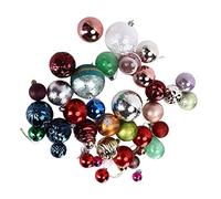 EBTOOLS Décoration de Noël Set S - 39 Ornements Légers Colorés pour Les Arbres et la Maison, Les Accessoires de Vacances