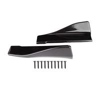 EBTOOLS Diffuseur de Pare-Chocs Arrière Voiture Universelle 2 Pièces Diffuseur de Pare-Chocs Arrière Universel Jupes Latérales de Lèvre ABS Noir Brillant avec Vis de Montage