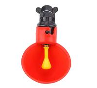 EBTOOLS Dispensateur d'oiseau de Volaille Automatique 10pcs avec Une Installation Facile pour Les Poulets et Les Oiseaux (Petit Bol Rouge avec Fil)
