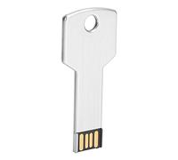 EBTOOLS Disque Flash USB Forme clé 64 Go Disque Mémoire à Grande Vitesse pour l'utilisation de l'ordinateur et de la Voiture, Option Cool en Argent (8GB)