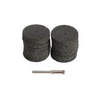 EBTOOLS Disques de Coupe de 60pc Définis pour les Outils - Disques à Maillage Double 32 Mm avec Mandrin de Connexion 3 Mm pour Bois, Plastique et Métal
