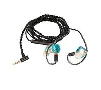 EBTOOLS Écouteurs Câblés Haute Performance avec unité, Câble MMCX Détachable et Ajustement Confortable pour Les Mélomanes (Ligne Noire)