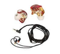 EBTOOLS Écouteurs Câblés Haute Performance avec unité, Câble MMCX Détachable et Ajustement Confortable pour Les Mélomanes (Ligne Noire)