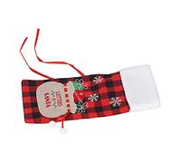 EBTOOLS Eleg Id Bottle Cover Sac pour Les Fêtes de Noël et Le Bar à Domicile - et Le Design Rouge-Noir Léger (Carreaux Rouges et Noirs)