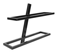 EBTOOLS Élégant Porte-Greffier à Bouteille Rouge monté pour la Cuisine et la Décoration de Bar, 4 Bouteilles, N TRUCTION (2 Bouteilles de casier à vin incliné, Noir)