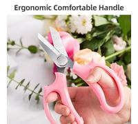 EBTOOLS Ensemble de Ciseaux de Jardin en Acier Inoxydable de 5 Pièces -, Cisaillements Floraux Ergonomiques, pour Tâches d'élagage, de et de Jardinage (10PCS)