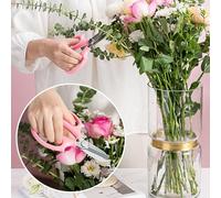 EBTOOLS Ensemble de Ciseaux de Jardin en Acier Inoxydable de 5 Pièces -, Cisaillements Floraux Ergonomiques, pour Tâches d'élagage, de et de Jardinage (5PCS)