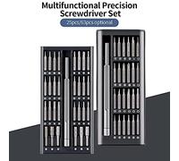 EBTOOLS Ensemble de Tournevis 63 en Stockage Magnétique, Poignée Ergonomique pour Ordinateur Portable, Téléphone Mobile, Réparation de Montre - Outil Compact et Portable (25PCS)
