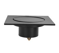 EBTOOLS Escrutement de Drainage de Sol en Laiton pour les Toilettes de Douche de Salle de Bain (Drain de sol en rebond noir)