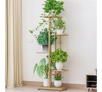 EBTOOLS Étagère d'affichage à 5 Niveaux pour Les Pots de Fleurs - Rack de Support de Plante élégante avec Pieds pour Une Utilisation Intérieure et Extérieure (Gold)