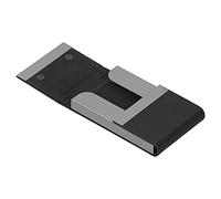 EBTOOLS ÉTAT-CAPIDE ÉTALIQUE Double CARDE Ouvert DE CARDE Ouvert pour Men - Cuir PU Léger et Aluminium pour la Poche et Le Sac, Rouge (400#)