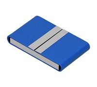 EBTOOLS ÉTAT-CAPIDE ÉTALIQUE Double CARDE Ouvert DE CARDE Ouvert pour Men - Cuir PU Léger et Aluminium pour la Poche et Le Sac, Rouge (400#)