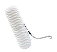 EBTOOLS Étui de Brosse à Dents de Voyage Portable avec Couvercle - Slip PP PP Brosse à Dents pour la Maison et Voyager Blanc (WHITE)