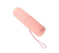 EBTOOLS Étui de Brosse à Dents de Voyage Portable avec Couvercle - Slip PP PP Brosse à Dents pour la Maison et Voyager Blanc (PINK)