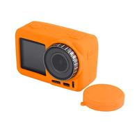 EBTOOLS Étui de Protection en Silicone de Caméra à Action Portable pour -, Couverture Antichoc avec Un Accès Précis, (Orange)