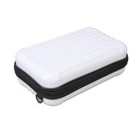 EBTOOLS Étui de Transport Dur pour 3 avec Plateau Intérieur Détachable et Fermeture à Glissière Double - Sac de Rangement Portable pour Les Voyages et la Photographie (White)