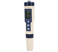 EBTOOLS EZ-9909 5 dans un Compteur de Test de qualité - PH, PH, EC, salinité et Testeur de Température avec Rétro-éclairage pour l'aquaculture, les Piscines et les Laboratoires