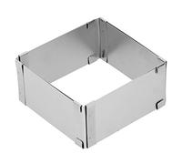 EBTOOLS Gâteau de Mousse en Acier Inoxydable avec Poignées Rétractables pour la Cuisson du Bricolage, 16-28 Cm, pour les Gâteaux et les Pâtisseries (Petit anneau de mousse télescopique (10~18cm))