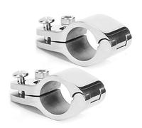 EBTOOLS Glissière supérieure de la mâchoire 2Pcs, montage de matériel de bateau de bride de Bimini d'acier inoxydable pour les yachts commerciaux gonflables(25mm)
