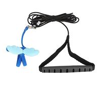 EBTOOLS Harnais d'oiseau en Plein Air et Laisse pour Les Perroquets d'entraînement, et Une Sangle Volante Confortable en Bleu S (S)