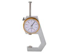 EBTOOLS Haute Précision d'épaisseur de Tête Plate avec Cadran Transparent, Portable et Outil de Mesure pour, Film et Cuir 0-30 Mm