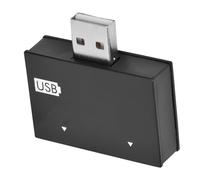 EBTOOLS HUB USB 2.0 avec 2 Ports - SPIRTER Dual Compact A pour LA Charge FASSE (Black)