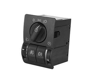 EBTOOLS Interrupteur d'éclairage principal de voiture, contrôle de commutateur d'éclairage de lampe de brouillard de phare de lumière noire ABS adapté pour Astra G 99-08, 6240097