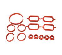 EBTOOLS Jeu de joints de collecteur d'admission 14 pièces/ensemble Kit de collecteur d'admission adapté pour M57 M47 E87 E46 E90 E91 E92 E93 E39 E60 E60 Moteur à 6 cylindres