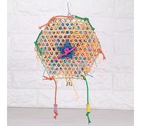 EBTOOLS Jouet à Mastication tissé Interactif pour Perroquets et Petits Animaux - Amusant Suspendu