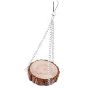 EBTOOLS Jouet Swing Portable pour Animaux de Compagnie en Bois pour Perroquets et Hamsters - Sûr et Petite Taille pour Un Plaisir sans Fin (Petite Taille)