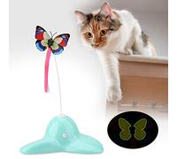 EBTOOLS Jouet Teaser Interactif à 360 ° Rotatif de Chats Lumineux pour s'engager et Faire de l'exercice