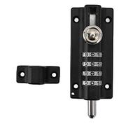 EBTOOLS Keyl Nation Verrouillage avec Revêtement pour Le Hangar, la Porte de la Piscine et la sécurité de Clôture - Noir (Verrouillage de Verrouillage Noir)