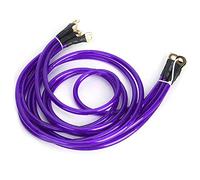 EBTOOLS Kit de Fil de Mise à la Terre Universel à 5 points pour les Performances Améliorées de la Voiture, la Puissance, la Durée de Vie de la Batterie et la visibilité Nocturne (violet)